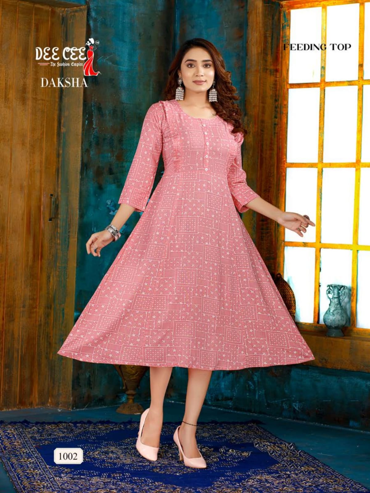 DeeCee Kurti Daksha Regular Wear Designer Wholesale Anarkali Kurtis
